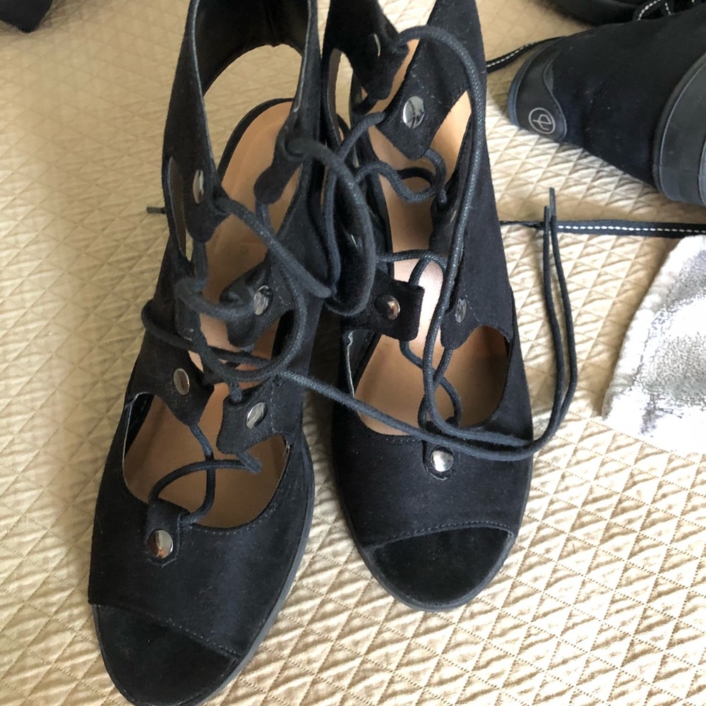 Lace- Up Open Toe Sandals